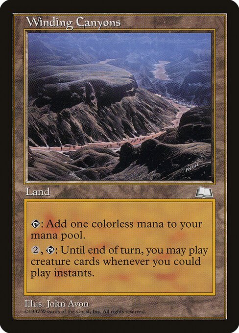 Winding Canyons card from WTH #product-6131