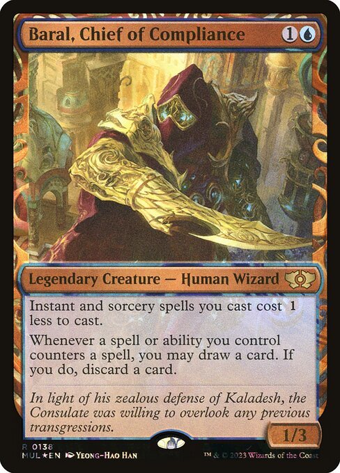 Baral, Chief of Compliance card from MUL #138