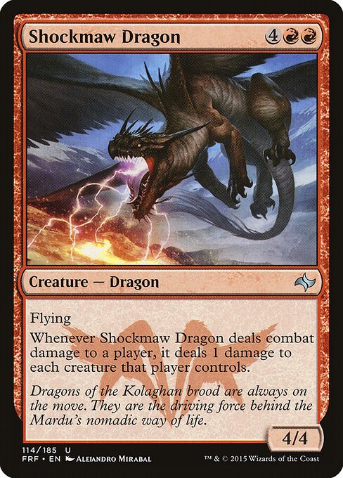 Shockmaw Dragon card from FRF #114