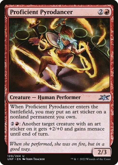 Proficient Pyrodancer card from UNF #120