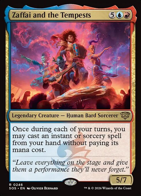 Zaffai and the Tempests card from SOS #246