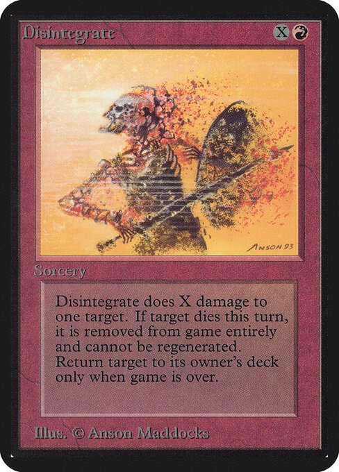 Disintegrate card from LEA #product-1090