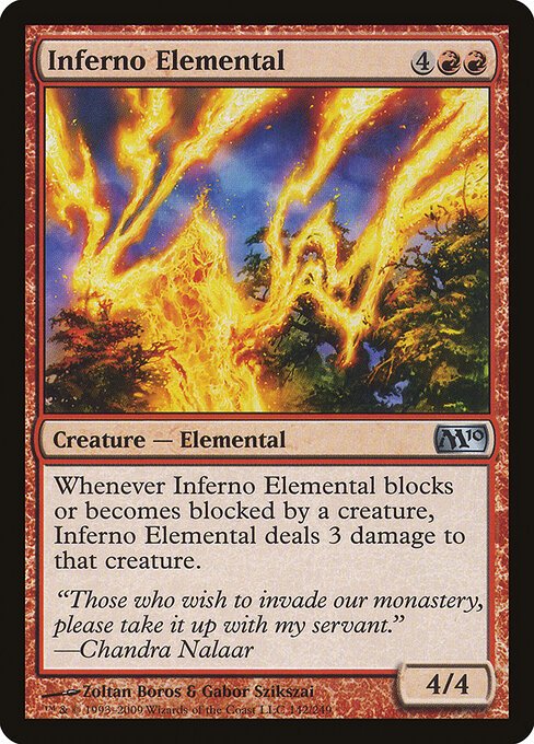 Inferno Elemental card from M10 #142