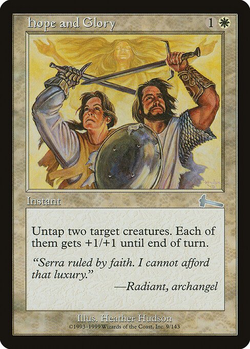 Hope and Glory card from ULG #9