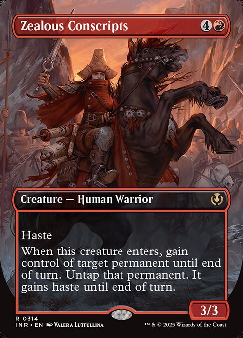 Zealous Conscripts card from INR #314