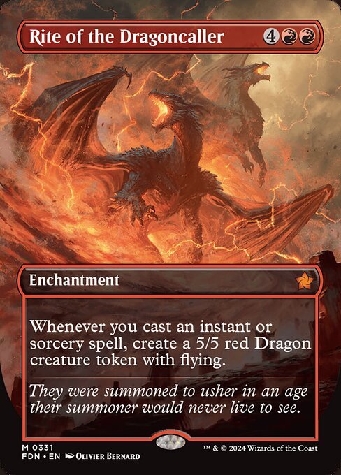 Rite of the Dragoncaller card from FDN #331