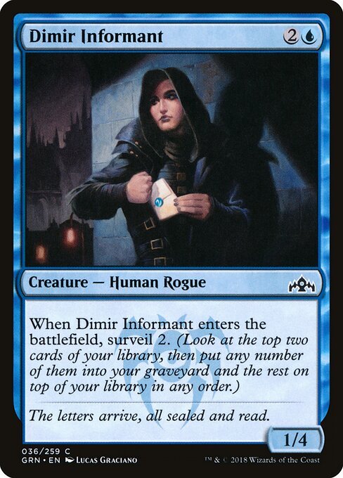 Dimir Informant card from GRN #36
