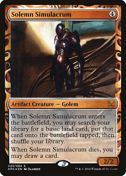 Solemn Simulacrum card from MPS #25