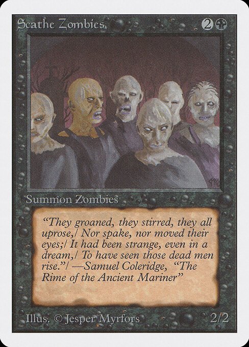 Scathe Zombies card from 2ED #product-9194