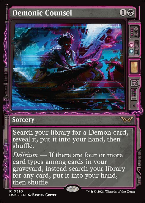 Demonic Counsel card from DSK #310