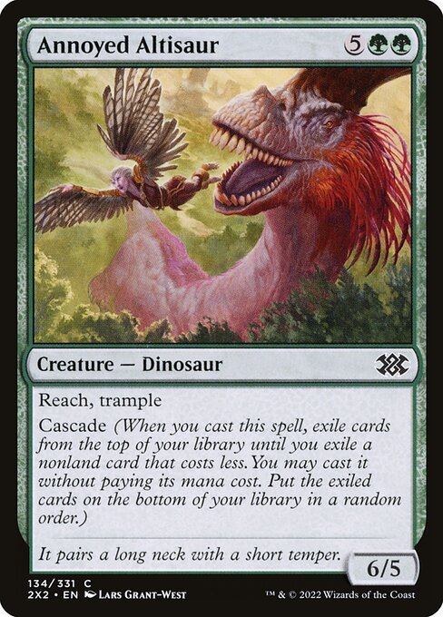 Annoyed Altisaur card from 2X2 #134
