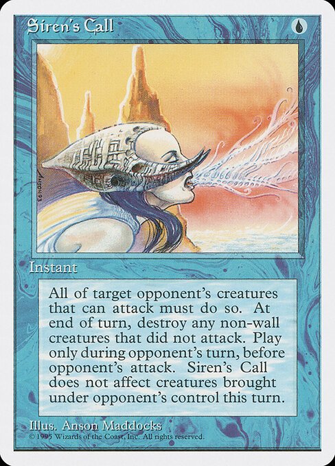 Siren's Call card from 4ED #product-1924