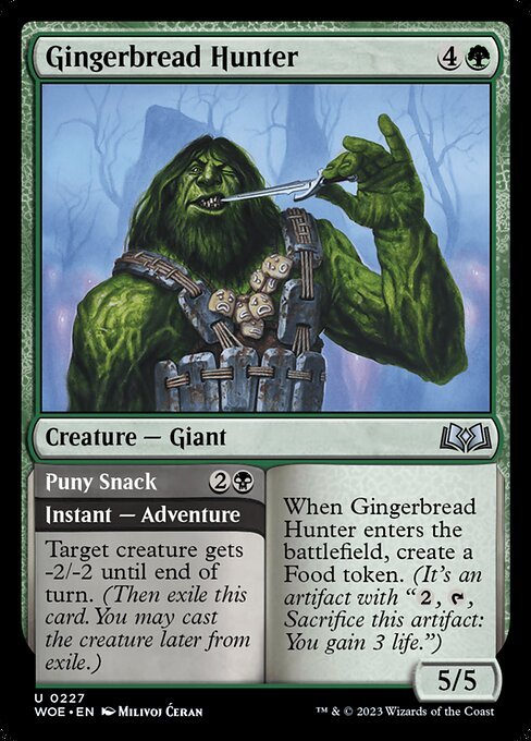 Gingerbread Hunter card from WOE #227