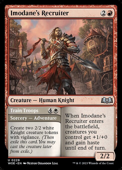 Imodane's Recruiter card from WOE #229