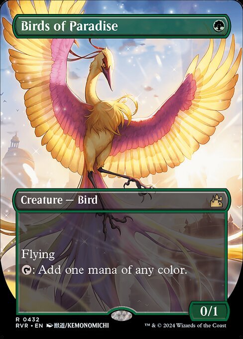 Birds of Paradise card from RVR #432