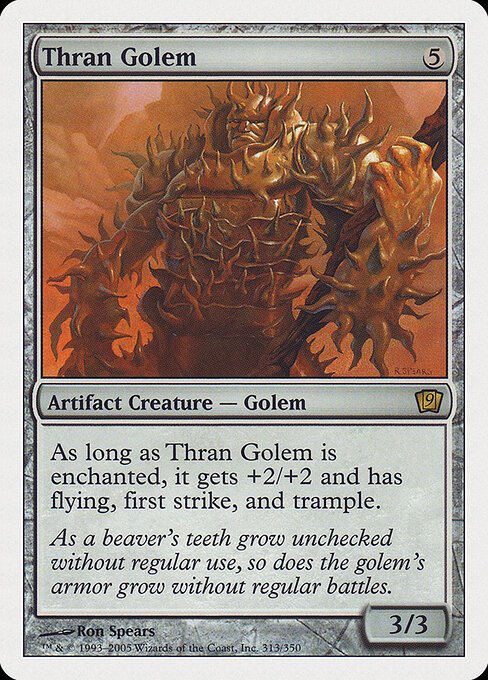 Thran Golem card from 9ED #313
