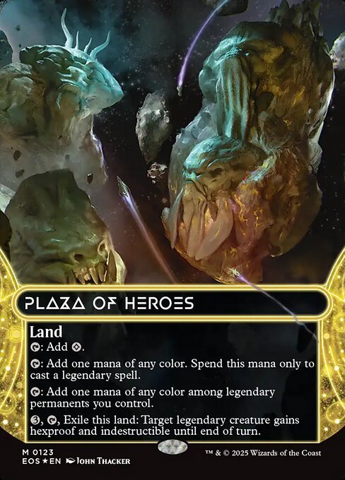 Plaza of Heroes card from EOS #123