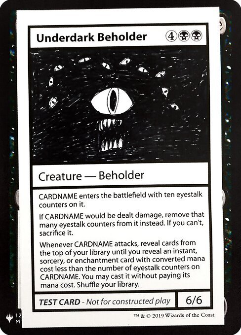 Underdark Beholder card from CMB1 #49