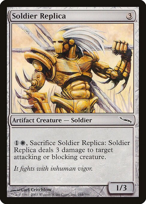 Soldier Replica card from MRD #244