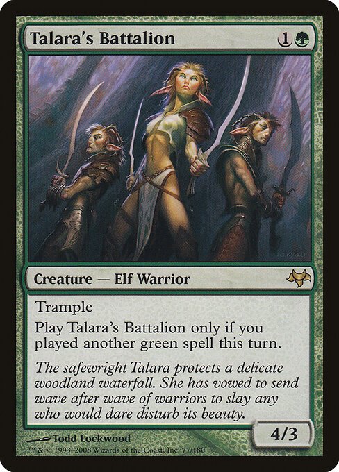 Talara's Battalion card from EVE #77