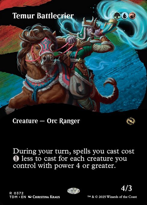 Temur Battlecrier card from TDM #372