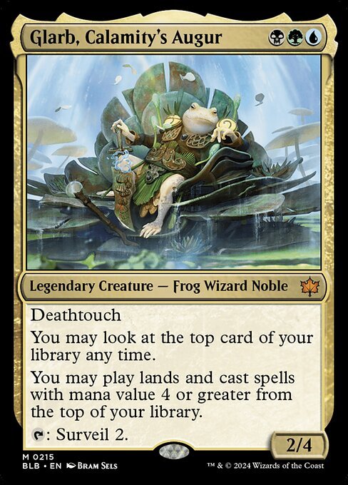 Glarb, Calamity's Augur card from BLB #215