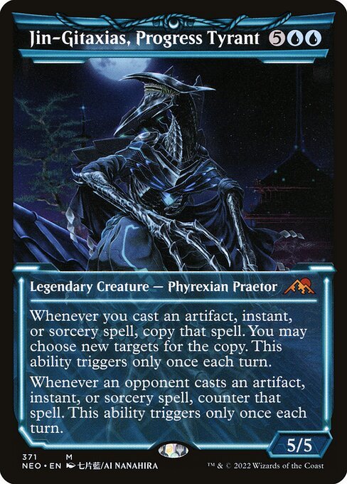 Jin-Gitaxias, Progress Tyrant card from NEO #371
