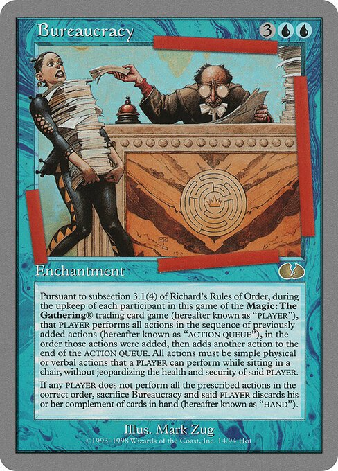 Bureaucracy card from UGL #14