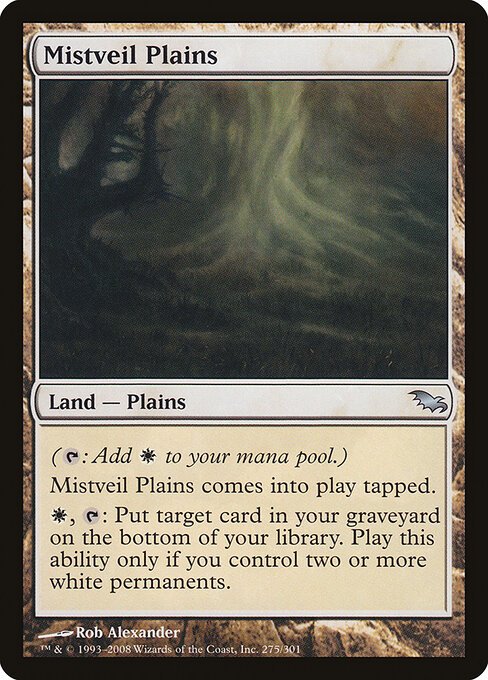 Mistveil Plains card from SHM #275