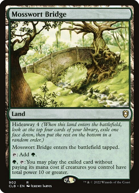 Mosswort Bridge card from CLB #902