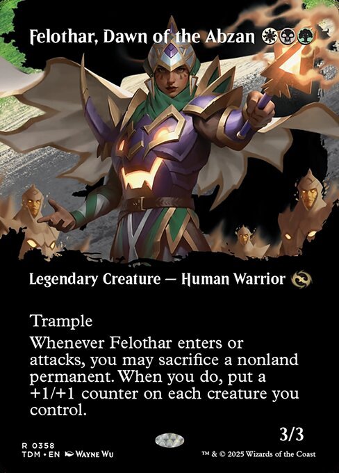 Felothar, Dawn of the Abzan card from TDM #358