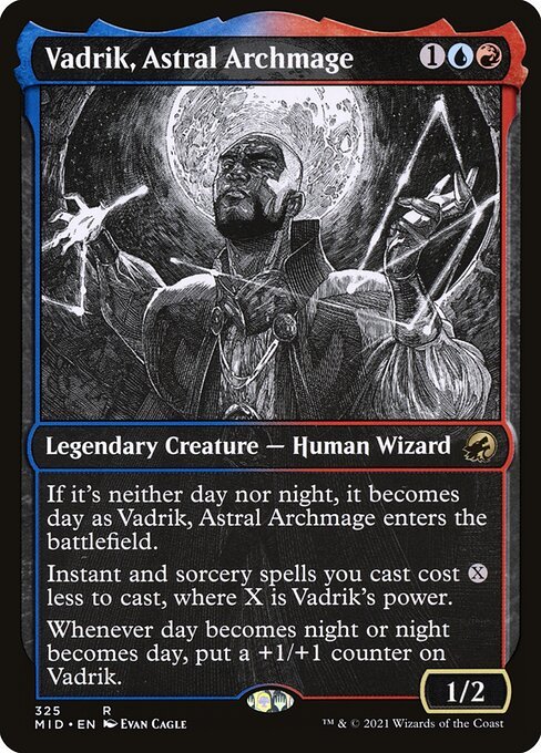 Vadrik, Astral Archmage card from MID #325
