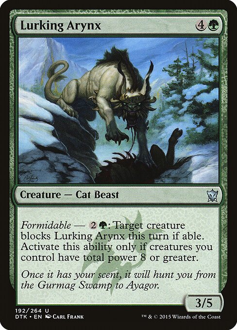 Lurking Arynx card from DTK #192