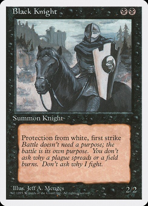 Black Knight card from 4ED #product-1660