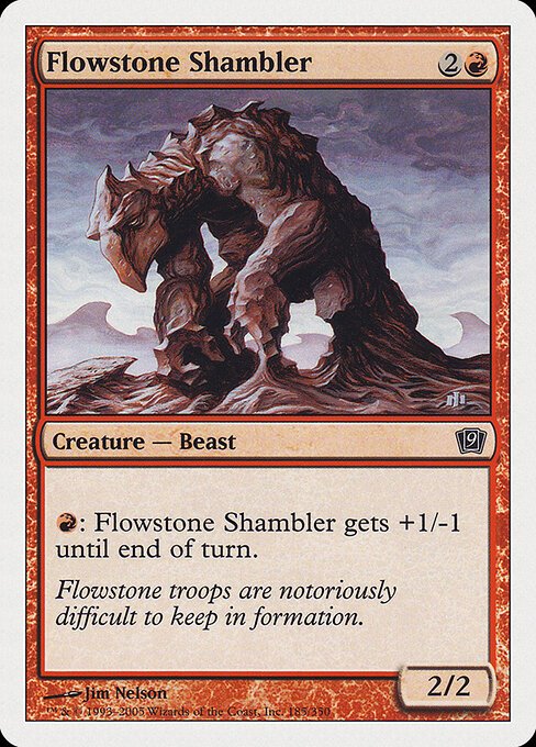Flowstone Shambler card from 9ED #185