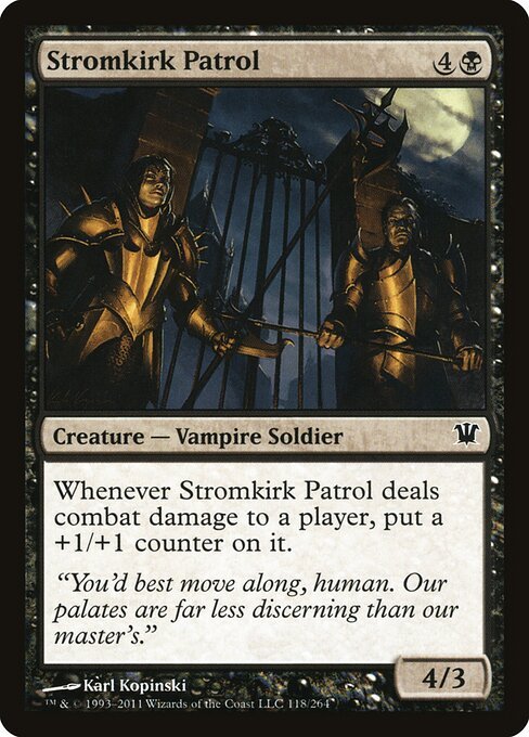 Stromkirk Patrol card from ISD #118