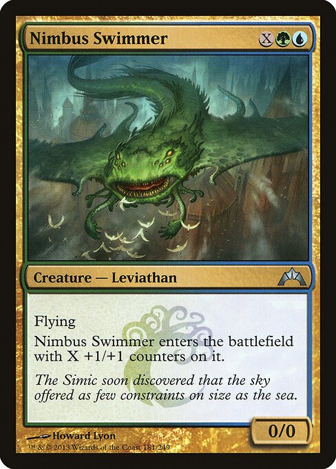 Nimbus Swimmer card from GTC #181