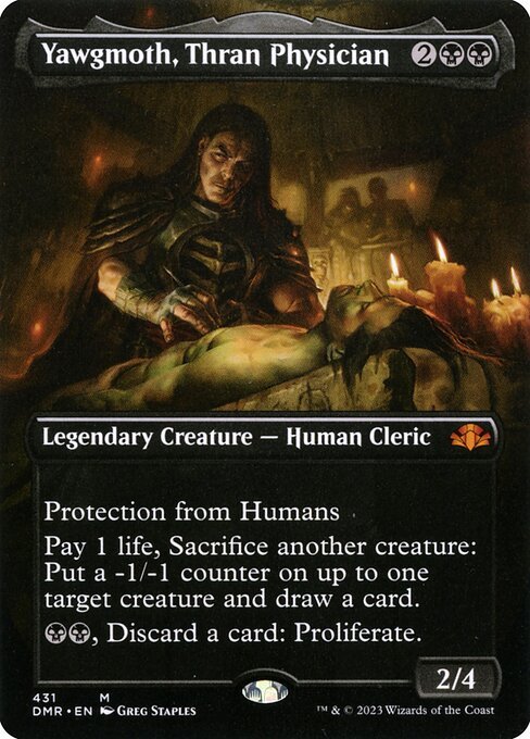 Yawgmoth, Thran Physician card from DMR #431