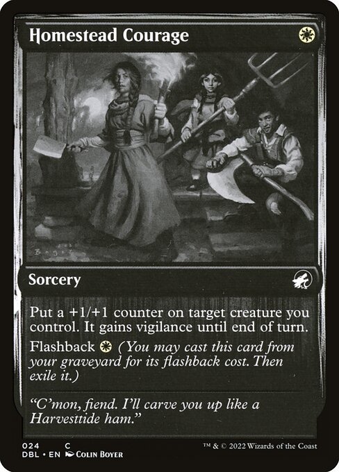 Homestead Courage card from DBL #24