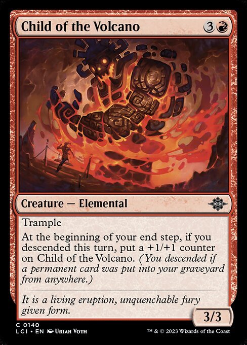 Child of the Volcano card from LCI #140