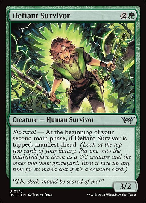 Defiant Survivor card from DSK #175