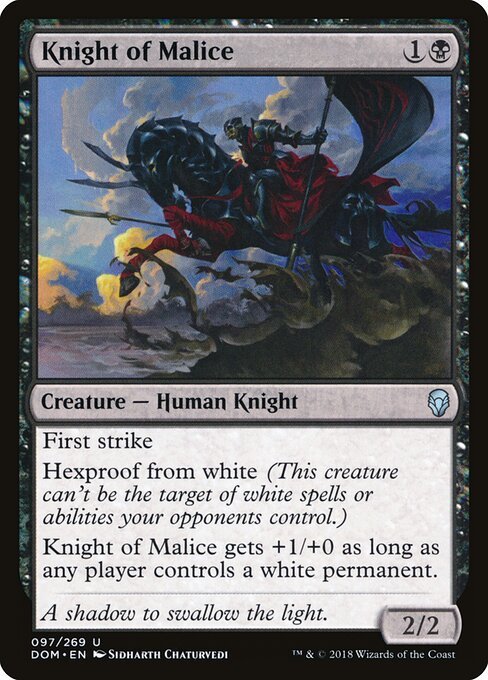 Knight of Malice card from DOM #97