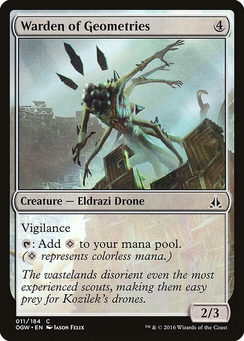 Warden of Geometries card from OGW #11
