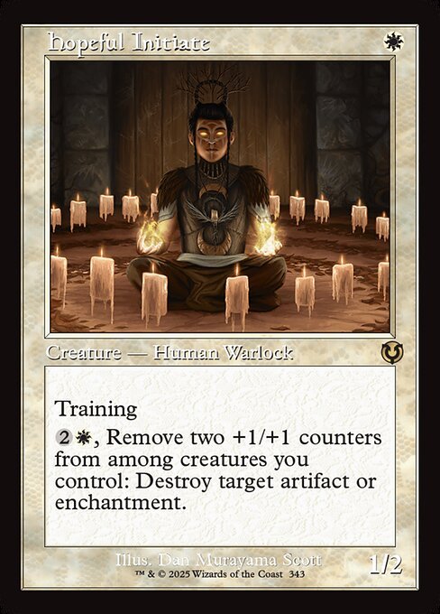 Hopeful Initiate card from INR #343