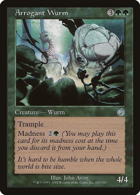 Arrogant Wurm card from TOR #120