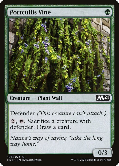 Portcullis Vine card from M21 #195