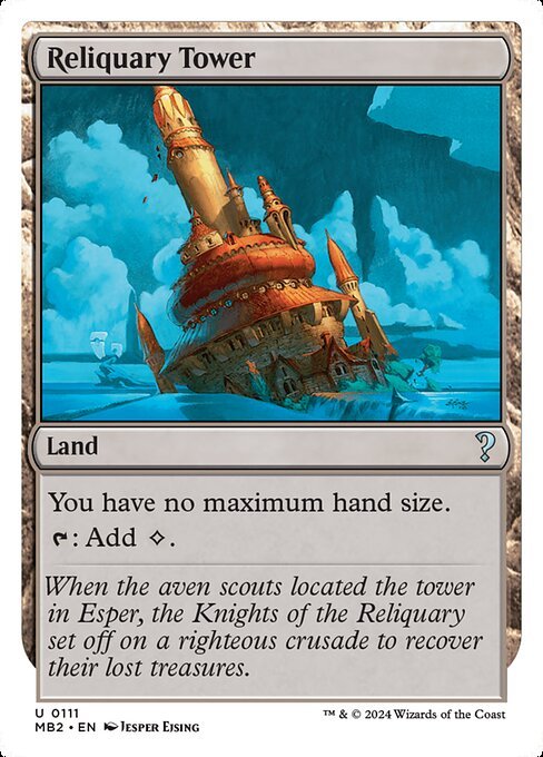 Reliquary Tower card from MB2 #111