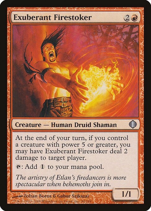 Exuberant Firestoker card from ALA #99