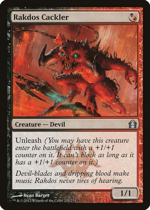 Rakdos Cackler card from RTR #220