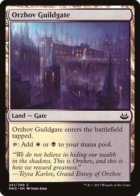 Orzhov Guildgate card from MM3 #241